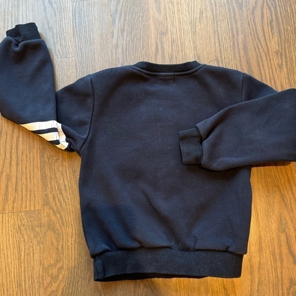 Lola + the Boys BEAR NAVY BLUE VARSITY SWEATSHIRT size 6 nautical coastal - Picture 8 of 8